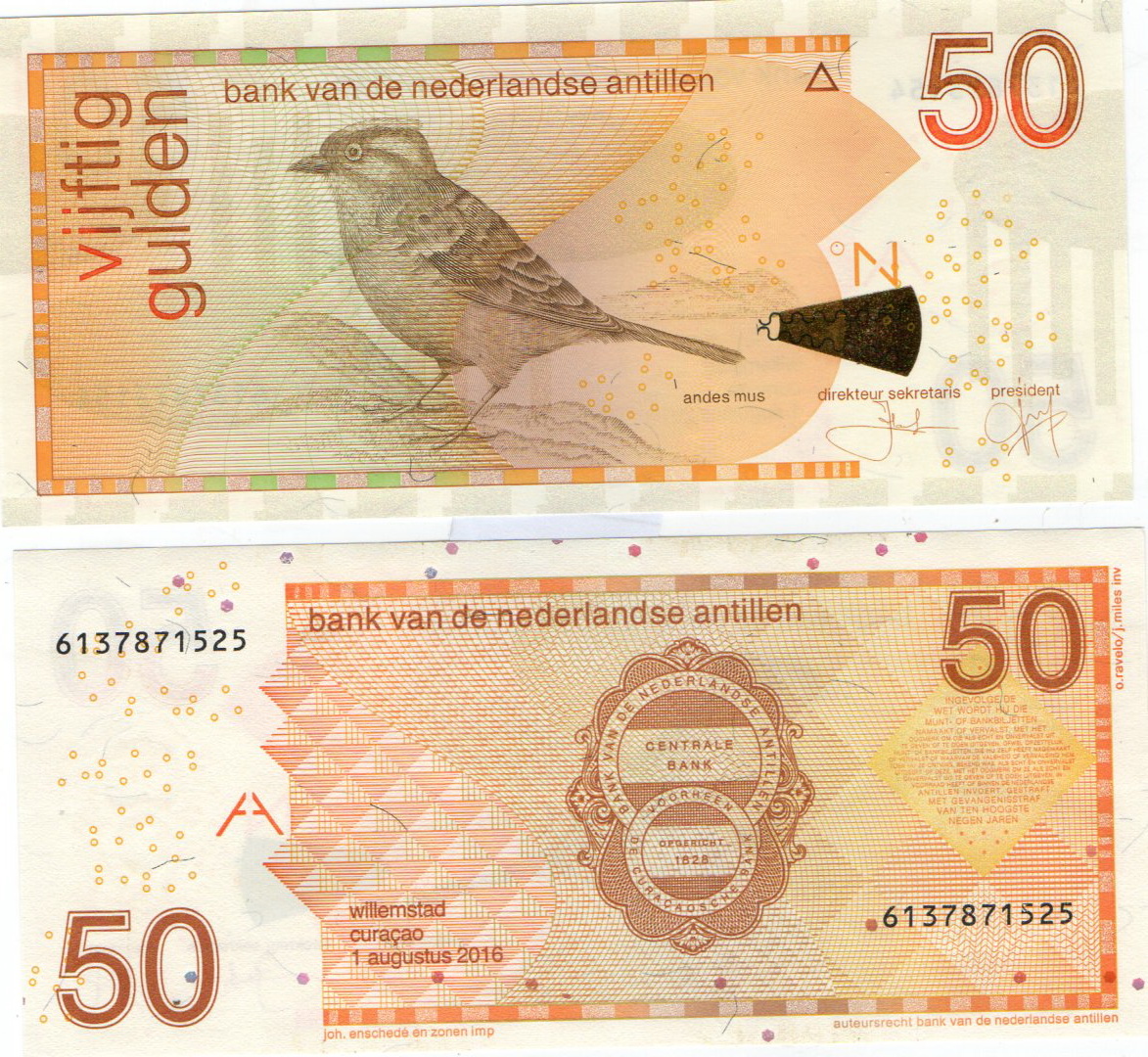 Netherlands Antilles #30h  50 Gulden